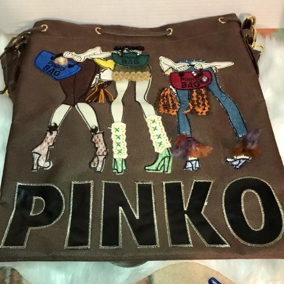 Pinko Handbags - PINKO DESIGNER HOBO STYLE OVER THE SHOULDER BAG